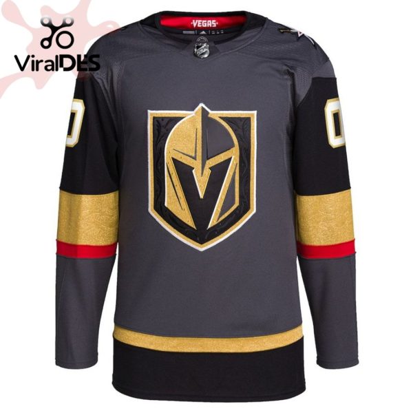 Vegas Golden Knights Alternate Pro Custom Grey Hockey Jersey