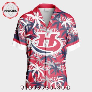 Custom Lethbridge Hurricanes Using Home Jersey Color Hawaiian Shirt