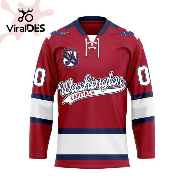 Washington Capitals Special Heritage Jersey Concepts With Team Logo Hockey Jersey