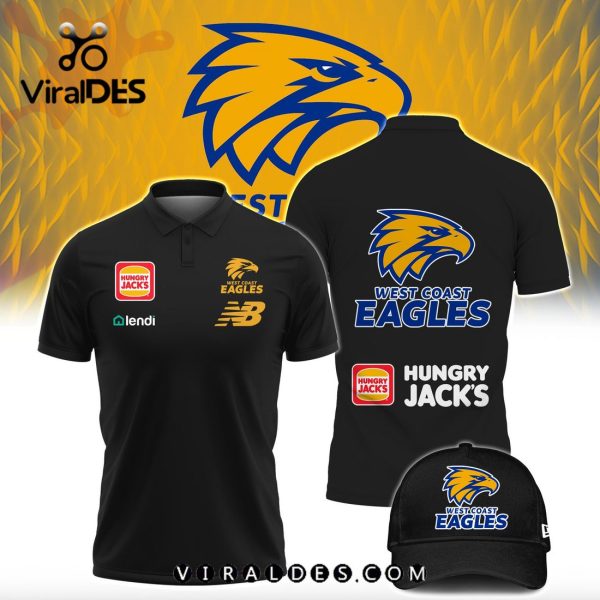 West Coast Eagles AFL Polo, Cap Limited Edition