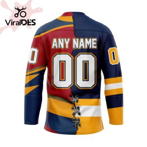 Custom Erie Otters Mix Home And Retro Hockey Jersey