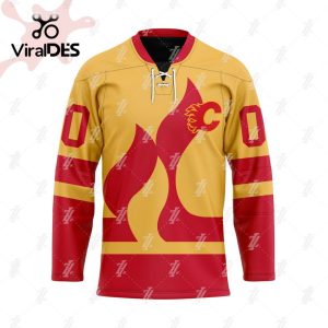 Custom Calgary Flames Specialized Flying Jersey X Morden Stadium Hockey Jersey