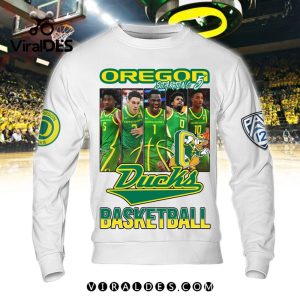 Oregon Ducks Men’s Basketball White Hoodie Limited Edition