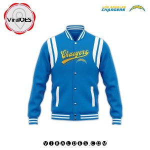 Los Angeles Chargers Blue Baseball Jacket