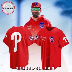 MLB Philadelphia Phillies Luxury Edition Red Baseball Jersey