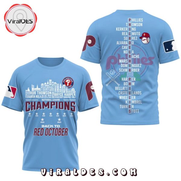 2023 NL East Division Philadelphia Phillies Champions Blue Hoodie