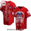 MLB Philadelphia Phillies Luxury Edition Red Baseball Jersey