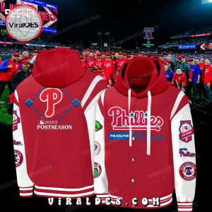 Philadelphia Phillies 2023 Postseason White Baseball Jacket