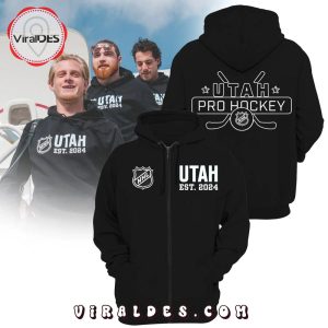NHL Utah Pro Hockey Black Zip Hoodie, Jogger, Cap