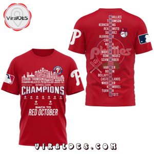 2023 NL East Division Philadelphia Phillies Champions Red Hoodie