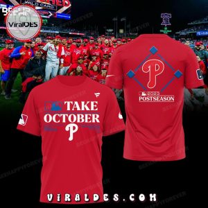 2023 MLB Philadelphia Phillies Take October Red Hoodie