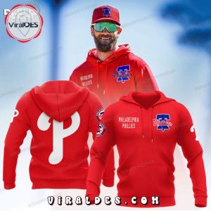 MLB Philadelphia Phillies Luxury Edition Red Hoodie