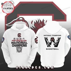 South Carolina Gamecocks 2024 Champions White Hoodie, Jogger, Cap