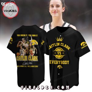 Caitlin Clark Vs Everybody Iowa Hawkeyes Basketball Black Jersey