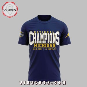 Michigan Wolverines Football Champions Navy T-Shirt, Jogger, Cap