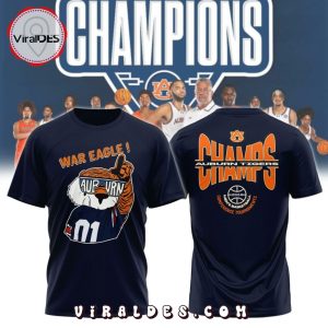 Auburn Tigers SEC Men’s Basketball 2024 Champions T-Shirt, Cap