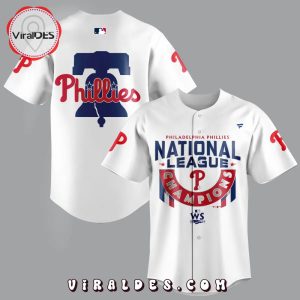 National League Philadelphia Phillies 2024 Champions White Baseball Jersey
