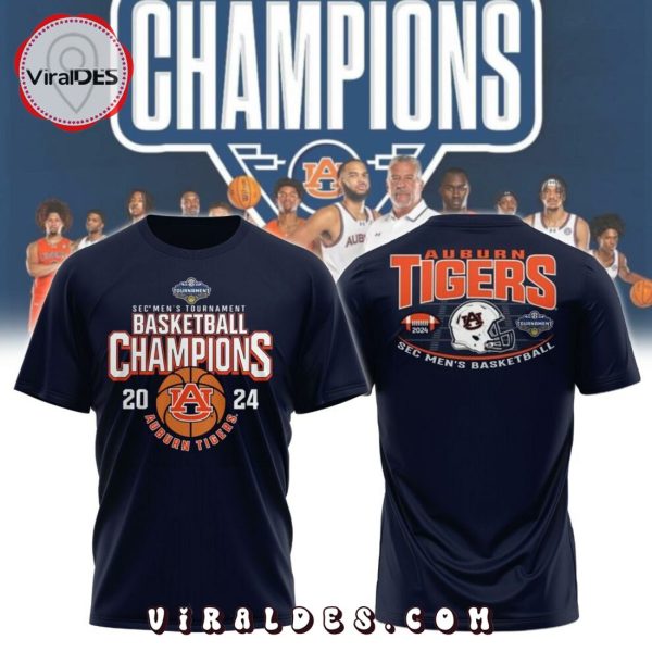 Auburn Men’s Basketball SEC Basketball Champions T-Shirt, Cap