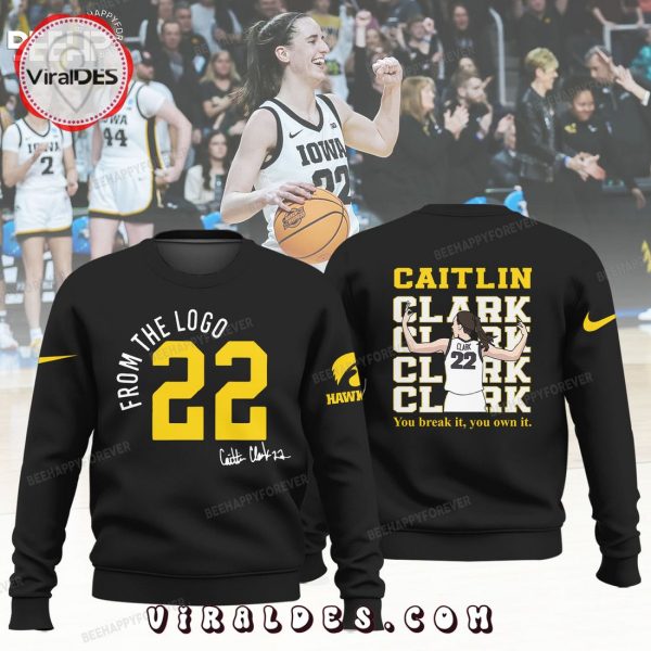 Caitlin Clark From The Logo Champions Black Hoodie