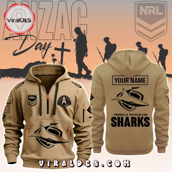 Cronulla Sharks NRL ANZAC Day Fashions Hoodie