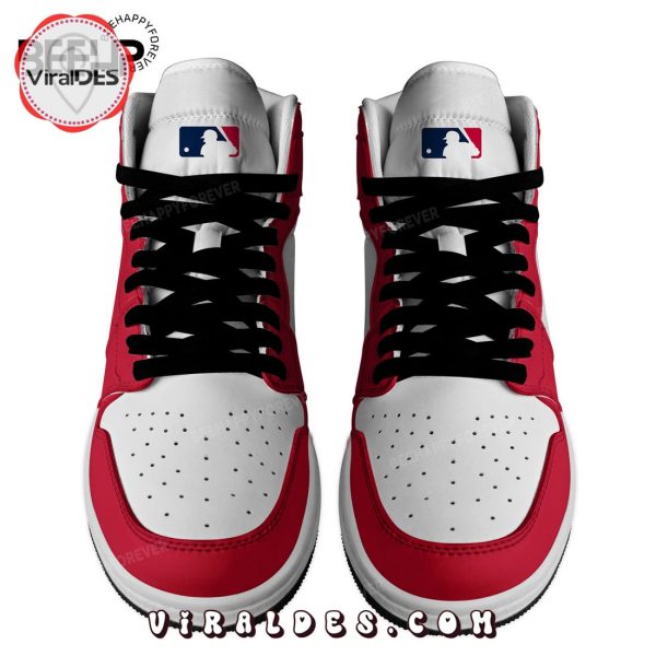 Custom Name MLB Philadelphia Phillies Red Air Jordan 1 Hightop