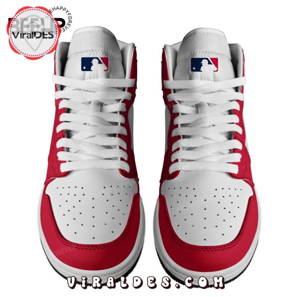 Custom Name MLB Philadelphia Phillies Red Air Jordan 1 Hightop