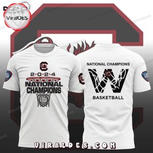 2024 National Champions South Carolina Gamecocks White Hoodie