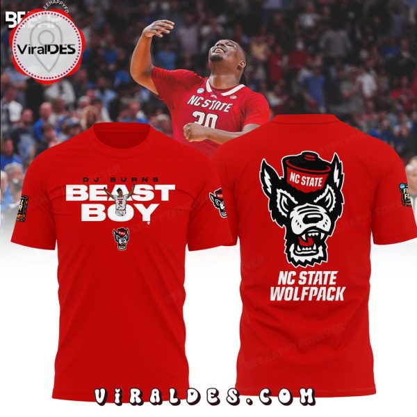 DJ Burns NC State Wolfpack Beast Boy Red Hoodie