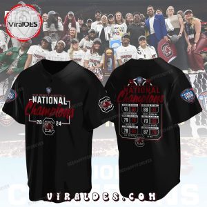 NCAA South Carolina Gamecocks National 2024 Champions Black Jersey