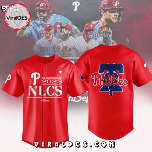 2023 NLCS Philadelphia Phillies Division Series Winner Locker Red Baseball Jersey