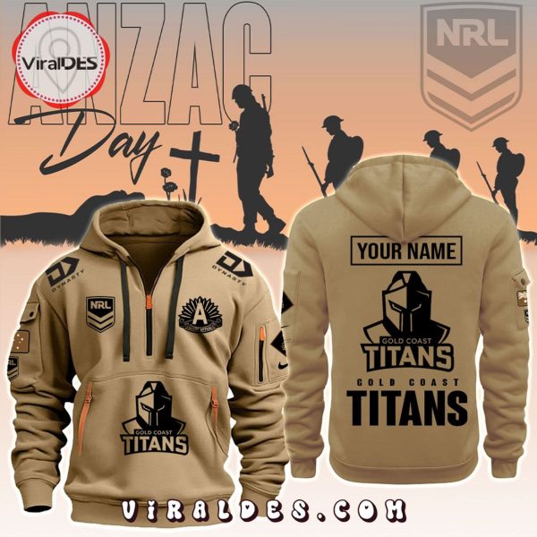 Gold Coast Titans NRL ANZAC Day Fashions Hoodie