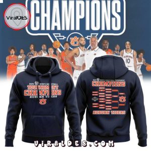 Auburn Men’s Basketball 2024 SEC Champions Hoodie, Jogger, Cap