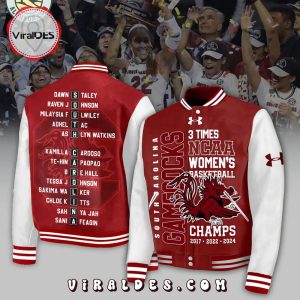 3-Times NCAA South Carolina Women’s Red Basketball Jacket