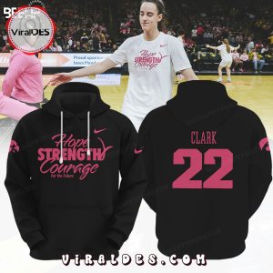Caitlin Clark Hope Strength Courage For The Future Black Hoodie