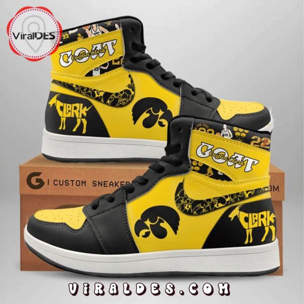 Iowa Hawkeyes Caitlin Clark Goat Gold Air Jordan 1 Hightop