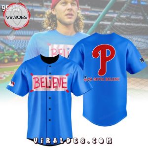 Philadelphia Phillies Ya Gotta Believe Blue Baseball Jersey