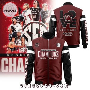 South Carolina Gamecocks 2024 Women’s Basketball Champions Bomber Jacket