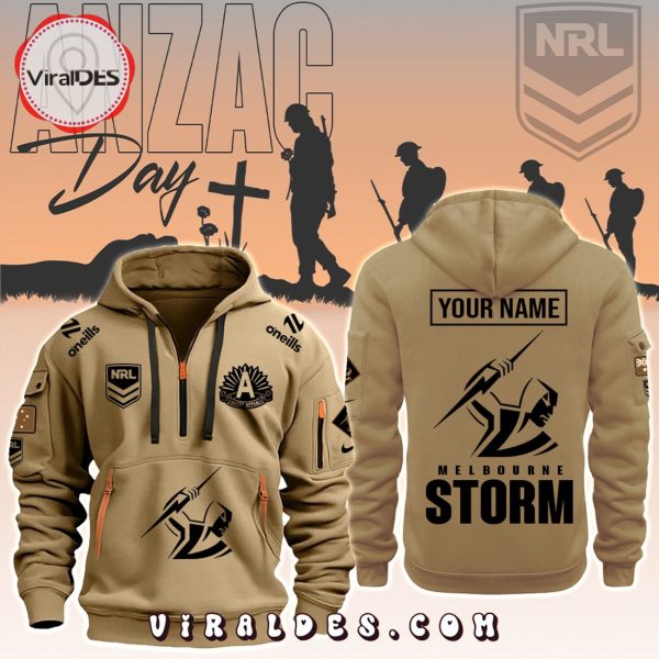 Melbourne Storm NRL ANZAC Day Fashions Hoodie