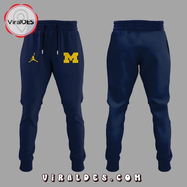 Michigan Wolverines Go Blue Champions Navy Sweatshirt, Jogger, Cap