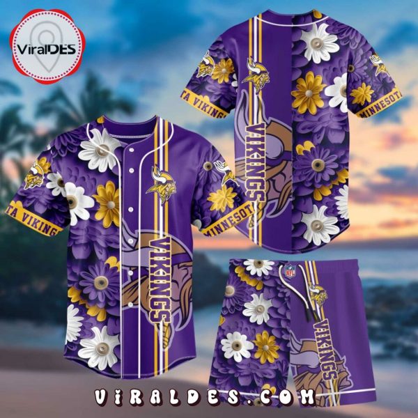 Minnesota Vikings NFL Baseball Jersey Set Trending 2024