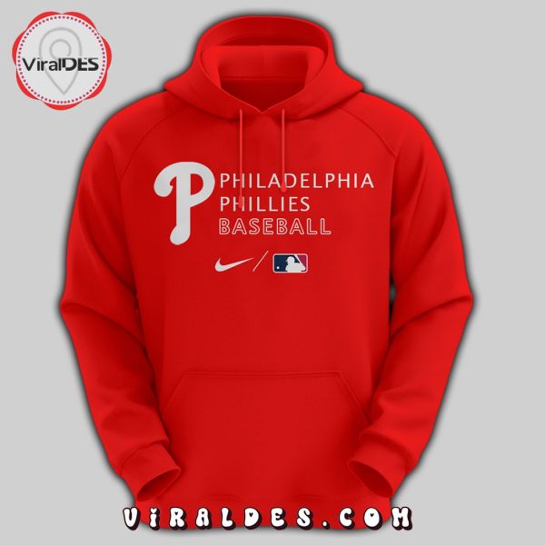 MLB Philadelphia Phillies Baseball Red 3D Hoodie