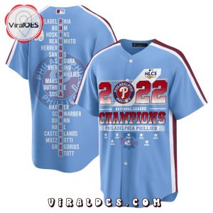 Philadelphia Phillies 2022 NLCS National League Champions Blue Jersey