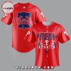 MLB Philadelphia Phillies Luxury Edition Red Baseball Jersey