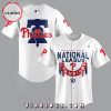 National League Philadelphia Phillies 2024 Champions Red Baseball Jersey