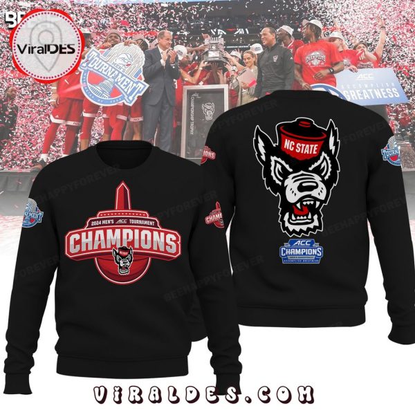 NC State Wolfpack ACC Men’s Basketball Champions Black Hoodie