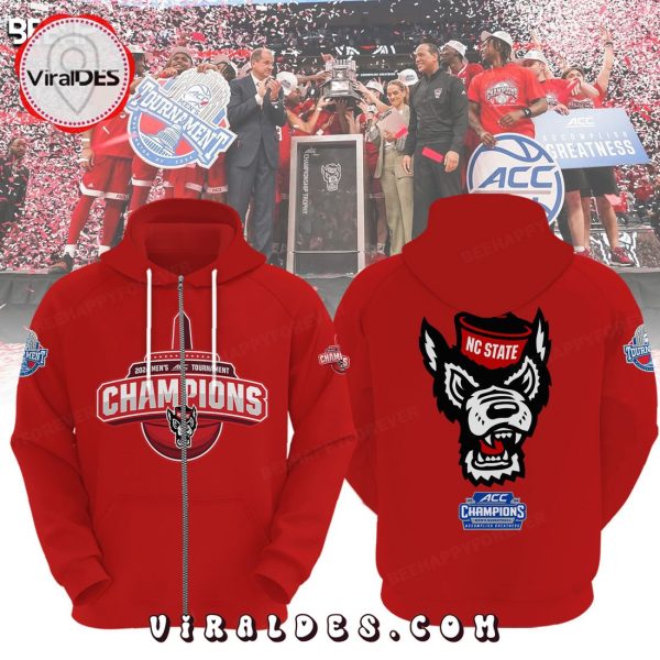 NC State Wolfpack ACC Men’s Basketball NCAA Champions Red Hoodie