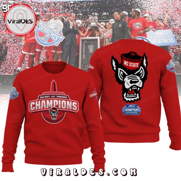 NC State Wolfpack ACC Men’s Basketball NCAA Champions Red Hoodie