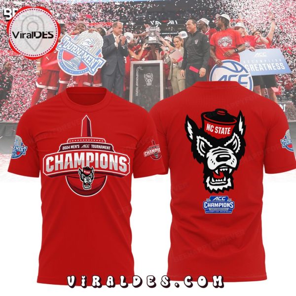 NC State Wolfpack ACC Men’s Basketball NCAA Champions Red Hoodie