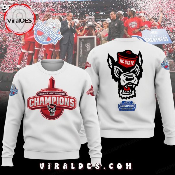 NC State Wolfpack ACC Men’s Basketball NCAA Champions White Hoodie