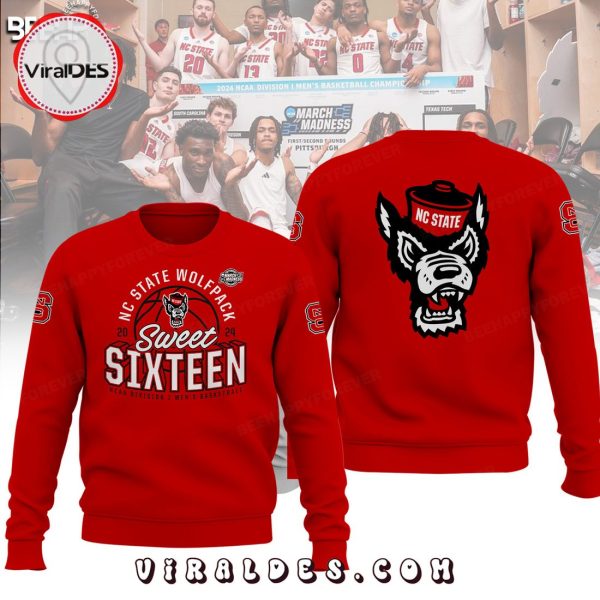 NC State Wolfpack March Madness Sweet Sixteen Red Hoodie